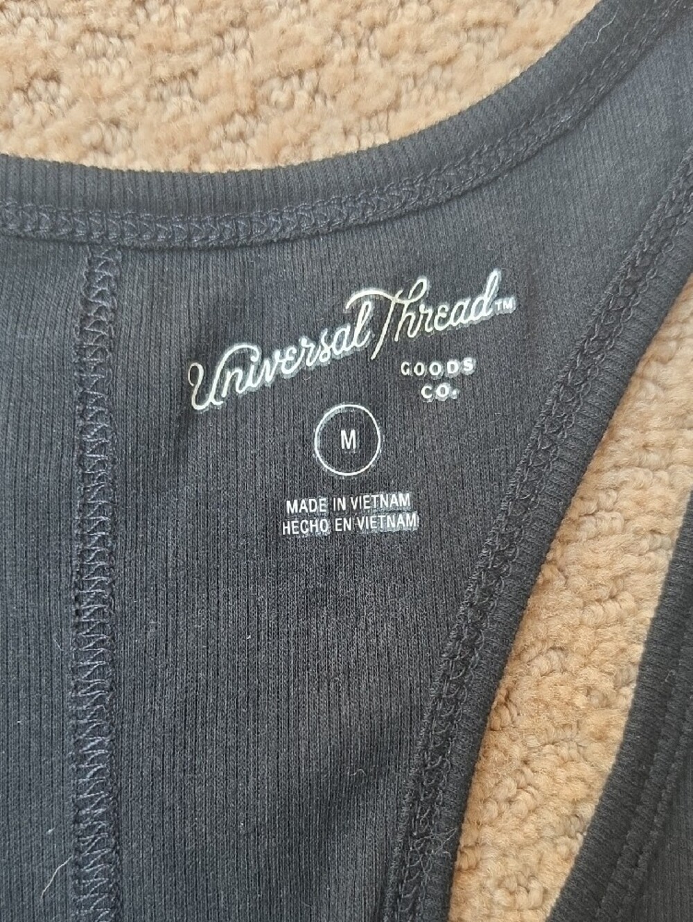 Universal Thread Black Racerback Tank, Med - Picture 2 of 4